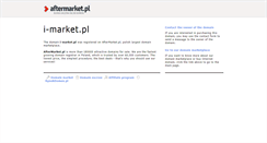 Desktop Screenshot of i-market.pl